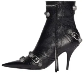 Cagole 90 mm stövletter ”Black Arena Lambskin” 694379WAD4E1081