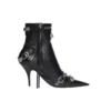 Cagole 90 mm stövletter ”Black Arena Lambskin” 694379WAD4E1081