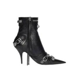 Cagole 90 mm stövletter ”Black Arena Lambskin” 694379WAD4E1081