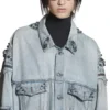 Cagole-jackor i oversized-modell ”Blå” 764521TDW144016