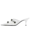 Cagole-mules med klackskor ”White Lambskin” 714253WAD4E9081