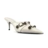 Cagole-mules med klackskor ”White Lambskin” 714253WAD4E9081