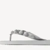 Cagole-sandal för dam i Balenciaga-grå/kristall