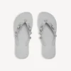 Cagole-sandal för dam i Balenciaga-grå/kristall