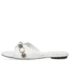 Cagole-sandaler ”White Arena Lambskin” 694342WAD4E9081