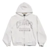 Champs-elysees Luvtröja med hel dragkedja, normal passform ”White” 803264TRVM99016