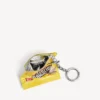 Charm/nyckelring med chips-motiv  i gult