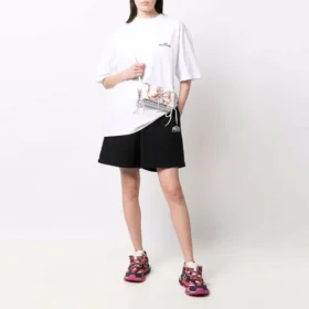 Cities Paris bomullsshorts ”Black White” 676137TLVL81070