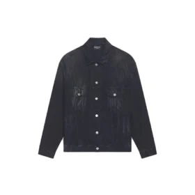 Cities Paris Oversized-Denim-jackor ”Washed Black White” 690198TBP479034