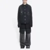 Cities Paris Oversized-Denim-jackor ”Washed Black White” 690198TBP479034