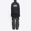 Cities Paris Oversized-Denim-jackor ”Washed Black White” 690198TBP479034