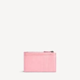 City lång mynt- och korthållare för damer i vintage-rosa
