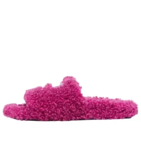 City Paris pälsbeklädda tofflor ”Pink” 654261W2DO25301
