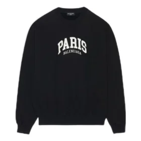 City Paris tröja med rund hals ”Black White” 676629TLVL81070