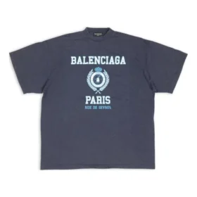 College Crest Oversized T-shirtar ”Navy” 694576TMV954140