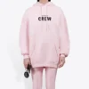Crew-tröja med alfabetmönster, rosa 578135TIV751900