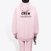 Crew-tröja med alfabetmönster, rosa 578135TIV751900