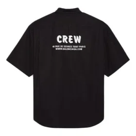 Crew-tröja med korta ärmar ”Black” 622251TIM391000