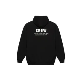 Crew-tröja med tryck, svart 578135TIV751070