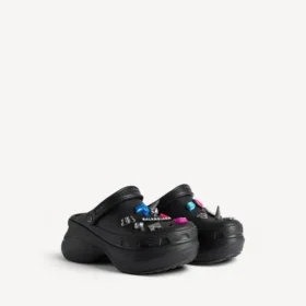 Crocs™-mule för dam med Jibbitz™ i svart
