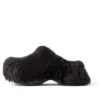 Crocs Mules ”Black Fake Fur on Rubber” 720762W0FOU1000