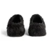 Crocs Mules ”Black Fake Fur on Rubber” 720762W0FOU1000