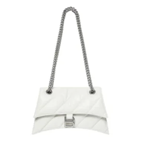 Crush liten kedjeväska, quiltad ”Optic White” 716351210J09001