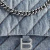 Crush medelstor kedjeväska, quiltad ”Blue” 7163932AAGX4661