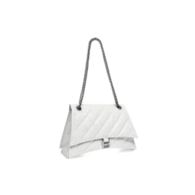 Crush medelstor kedjeväska, quiltad ”Optic White” 716393210J09001