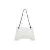 Crush medelstor kedjeväska, quiltad ”Optic White” 716393210J09001