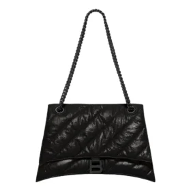Crush Medium kedjeväska, quiltad ”Black” 716393210IY1000