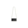 Crush plånbok med kedja, quiltad ”Black” 781723210J11000