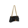 Crush Small Chain Bag med krokodilprägling ”Black” 716351210IX1000