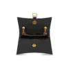 Crush Small Chain Bag med krokodilprägling ”Black” 716351210IX1000