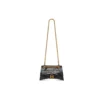 Crush Small Chain Bag med krokodilprägling ”Black” 716351210IX1000