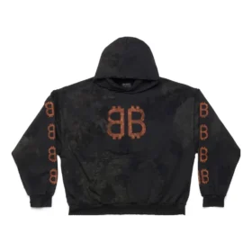 Crypto-luvtröja, medium passform ”Black Faded” 742603TOVN71055