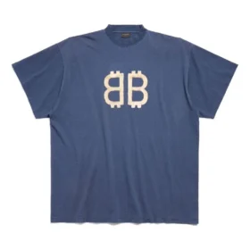 Crypto Oversized T-shirt ”Blue” 739028TOVU64108