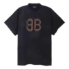 Crypto-T-shirt i oversized-modell ”Black Faded” 739028TOVN81055
