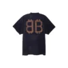 Crypto-T-shirt i oversized-modell ”Black Faded” 739028TOVN81055
