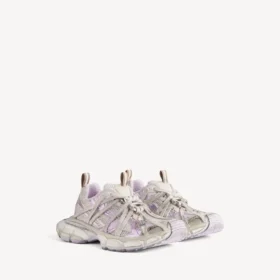 Dam-sneaker 3XL Extreme Laces B i beige/brunt/lila