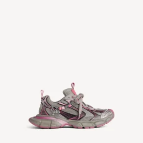 Dam-sneakers i storlek 3XL med färgövergång och berlocker i grått/rosa