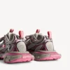 Dam-sneakers i storlek 3XL med färgövergång och berlocker i grått/rosa Dam-sneakers i storlek 3XL med färgövergång och berlocker i grått/rosa