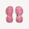 Dam-sneakers i storlek 3XL med färgövergång och berlocker i grått/rosa Dam-sneakers i storlek 3XL med färgövergång och berlocker i grått/rosa