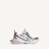 Dam-sneakers i storlek 3XL med genomskinlig gel-sula i vitt/rosa/svart Dam-sneakers i storlek 3XL med genomskinlig gel-sula i vitt/rosa/svart