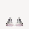 Dam-sneakers i storlek 3XL med genomskinlig gel-sula i vitt/rosa/svart Dam-sneakers i storlek 3XL med genomskinlig gel-sula i vitt/rosa/svart