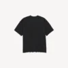Dam-T-shirt i svart med medium passform
