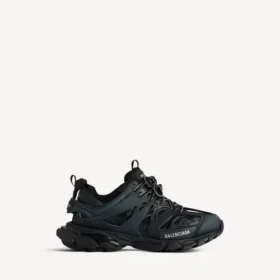 Dam-track-sneaker i svart