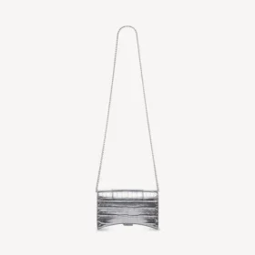 Damplånbok i Hourglass-form med kedja i silver