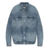 Denim-jackor med knappar och blekt effekt ”Blue” 724651THW254245