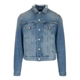 Denim-jackor med logo på ryggen ”Blue Green” 606170TDW144065
